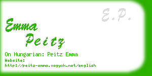 emma peitz business card